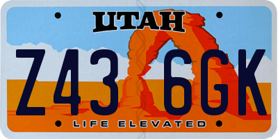 UT license plate Z436GK
