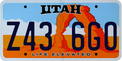 UT license plate Z436GO