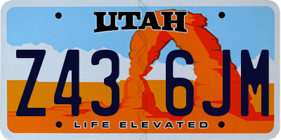 UT license plate Z436JM