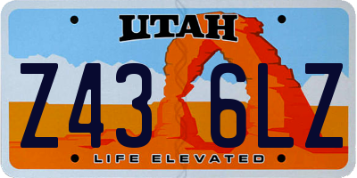 UT license plate Z436LZ