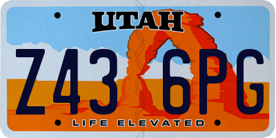 UT license plate Z436PG
