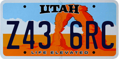 UT license plate Z436RC