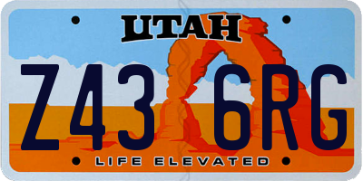 UT license plate Z436RG