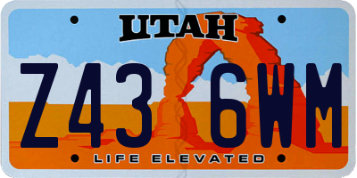 UT license plate Z436WM