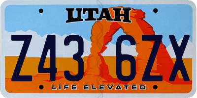 UT license plate Z436ZX