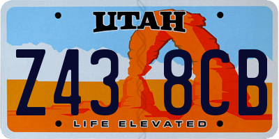 UT license plate Z438CB
