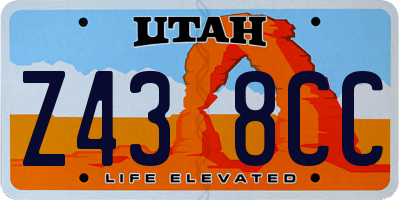 UT license plate Z438CC
