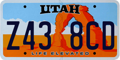 UT license plate Z438CD