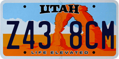 UT license plate Z438CM