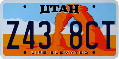 UT license plate Z438CT
