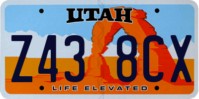 UT license plate Z438CX