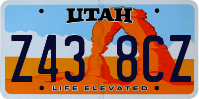 UT license plate Z438CZ