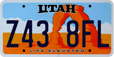 UT license plate Z438FL
