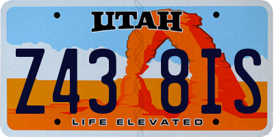 UT license plate Z438IS