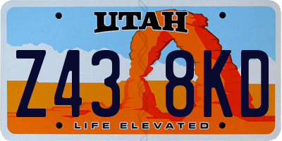 UT license plate Z438KD