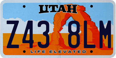UT license plate Z438LM