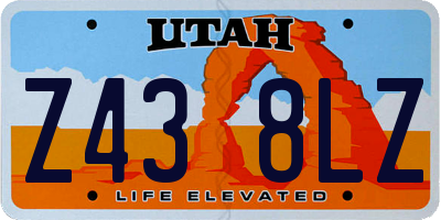 UT license plate Z438LZ