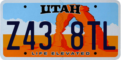 UT license plate Z438TL