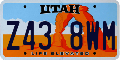 UT license plate Z438WM