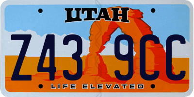 UT license plate Z439CC