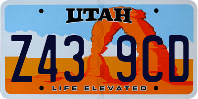 UT license plate Z439CD