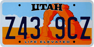 UT license plate Z439CZ