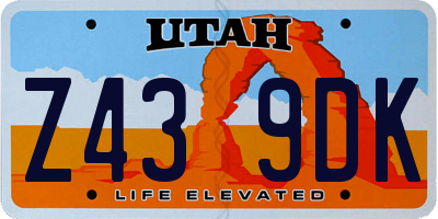 UT license plate Z439DK