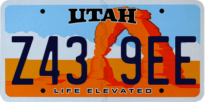 UT license plate Z439EE
