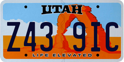UT license plate Z439IC
