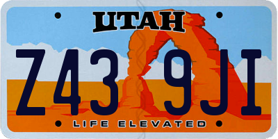 UT license plate Z439JI