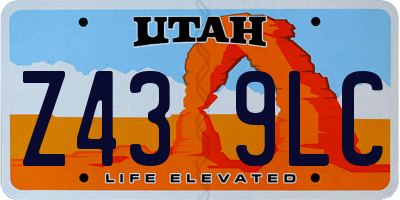 UT license plate Z439LC