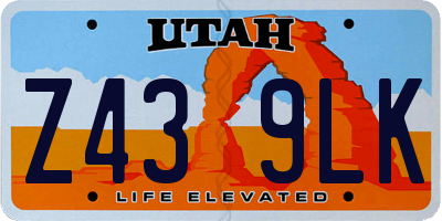 UT license plate Z439LK