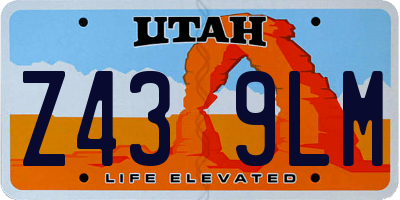 UT license plate Z439LM