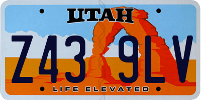 UT license plate Z439LV