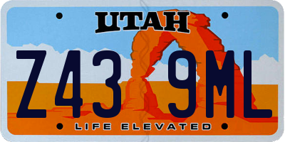 UT license plate Z439ML