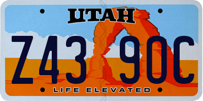 UT license plate Z439OC