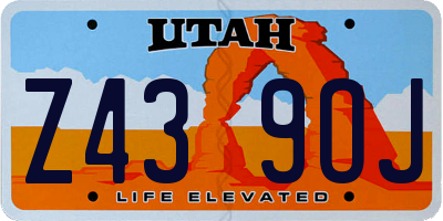 UT license plate Z439OJ