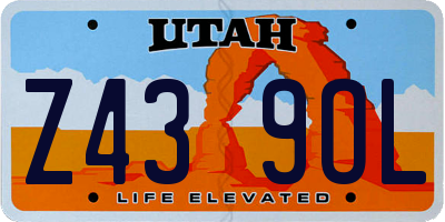 UT license plate Z439OL