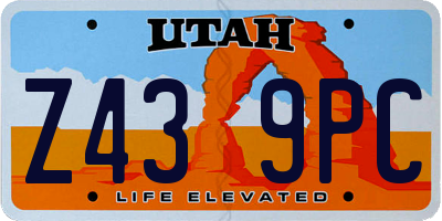 UT license plate Z439PC