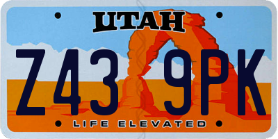 UT license plate Z439PK