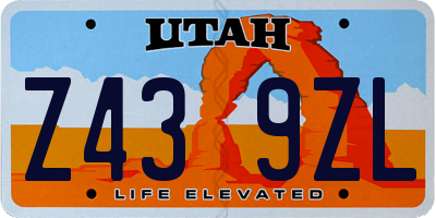 UT license plate Z439ZL