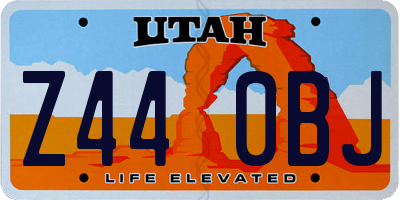 UT license plate Z440BJ