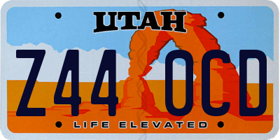 UT license plate Z440CD