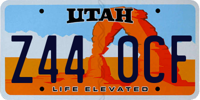 UT license plate Z440CF