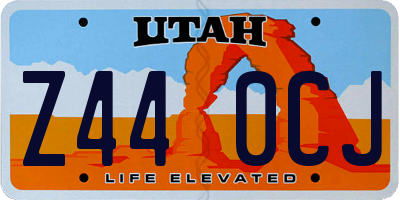 UT license plate Z440CJ