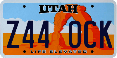 UT license plate Z440CK