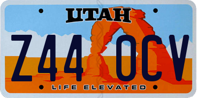 UT license plate Z440CV