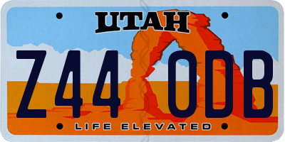 UT license plate Z440DB