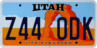 UT license plate Z440DK