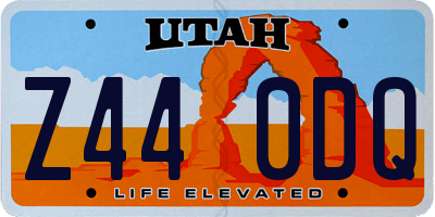 UT license plate Z440DQ